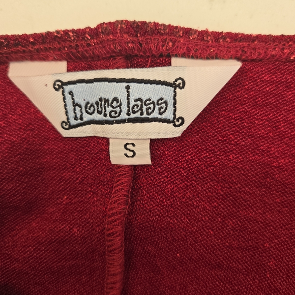 Hourglass Wine-Red Sparkle Midi Slip Dress - Picture 2 of 7